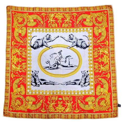 versace vintage scarf|gianni versace silk scarf.